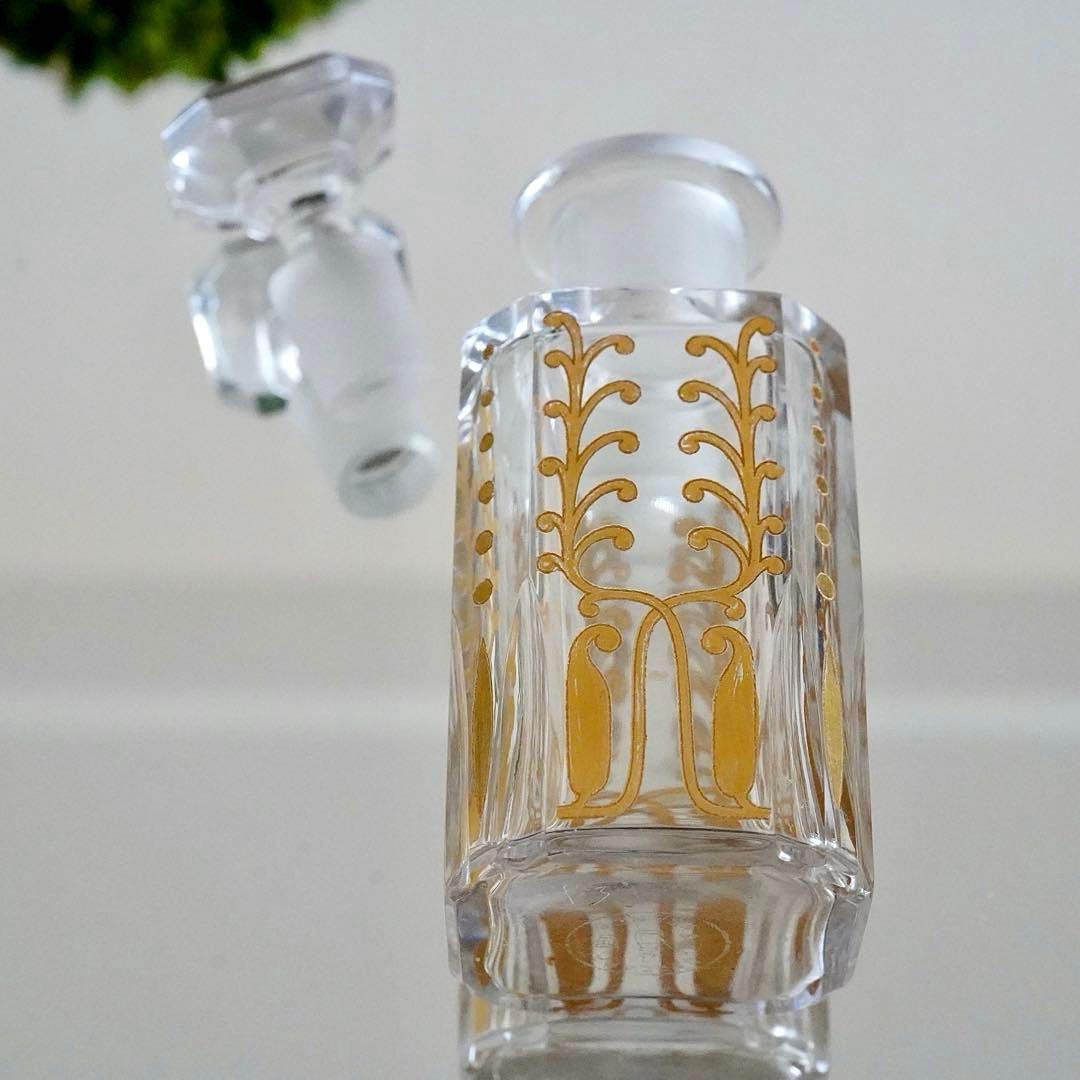 24金彩 香水瓶☆オールドバカラ BACCARAT Piver☆極希少レア☆美品