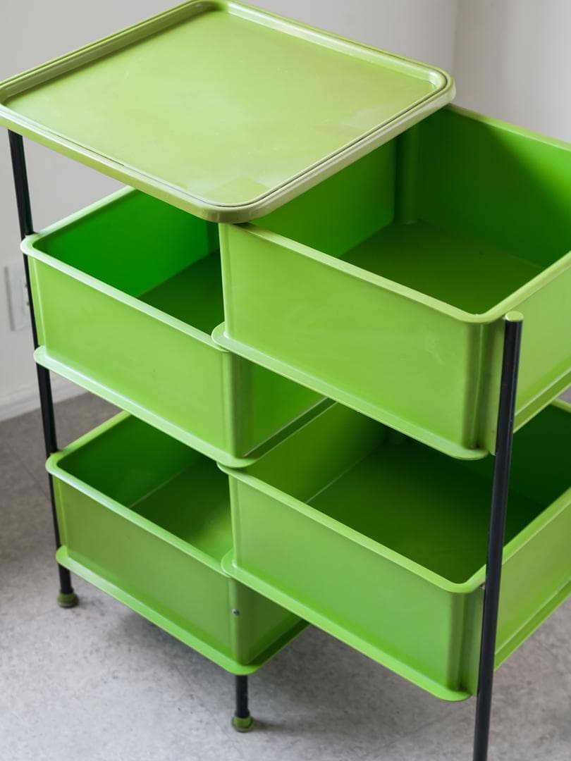 70´s SEKISUI PLASTICS 回転キャビネット スペースエイジ