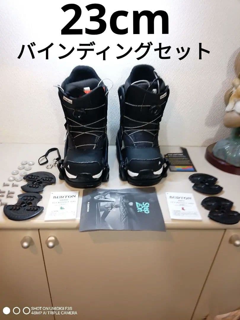 バートンステップオンキッズ23cm スノーボードブーツとバインディング