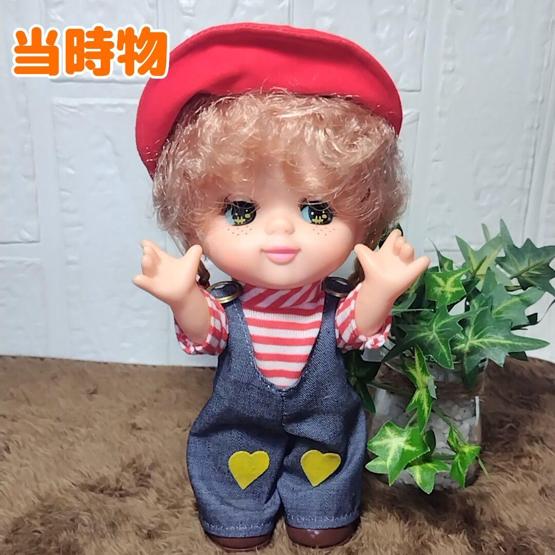 昭和レトロ 当時物 そばかす 女の子 三つ編み 人形 ソフビ ドール 日本