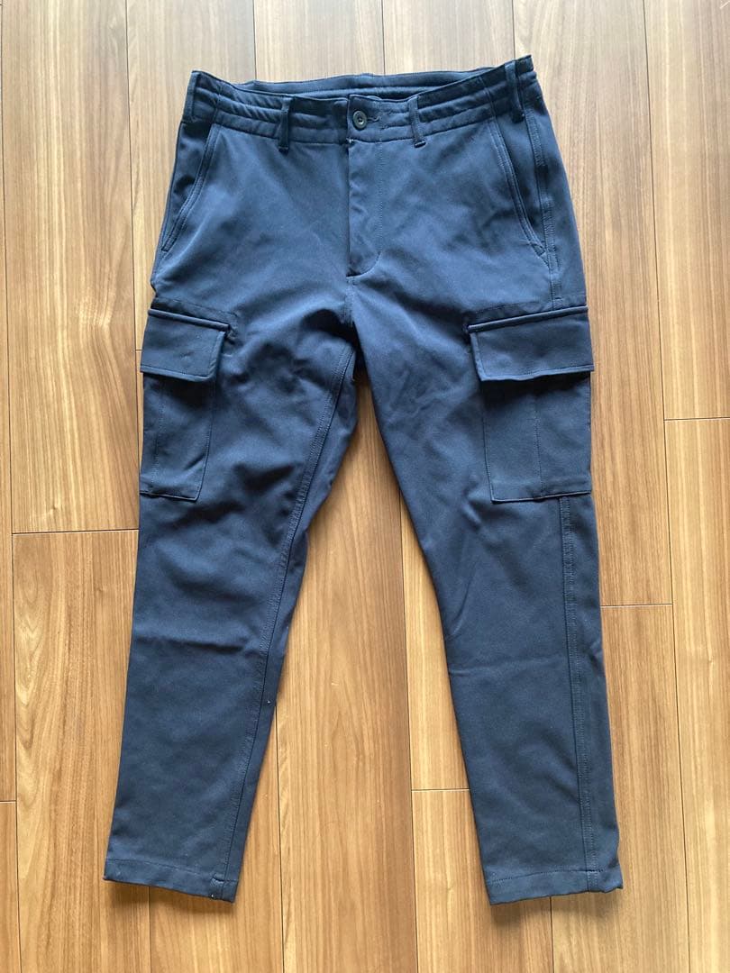 定価14,】軽量ジャージ素材 スレンダーカーゴパンツ S