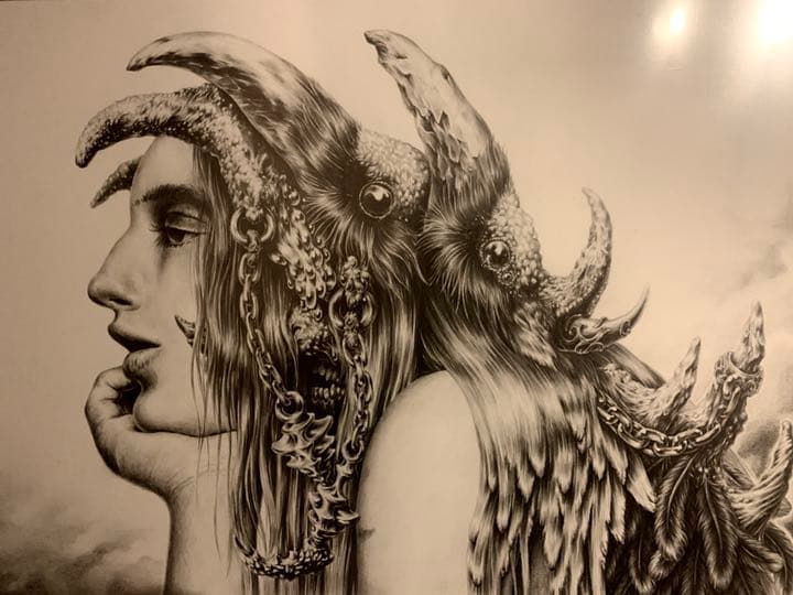 鉛筆画「鴉」2021年作製 鉛筆画「鴉」2021年作製