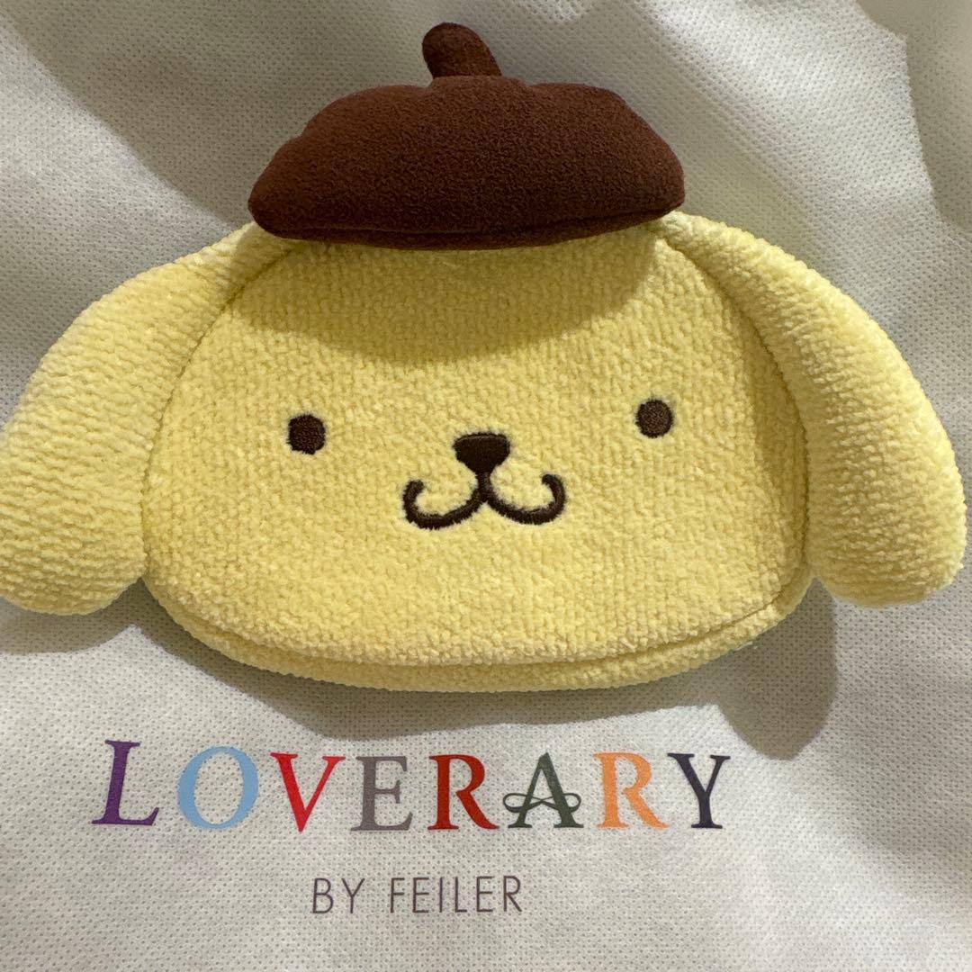 ポムポムプリン フェイラー 顔型ポーチ ポムポムプリンコラボ