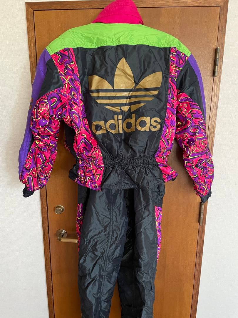 アディダスadidasレトロスキーウェア80年代メンズL - メルカリ