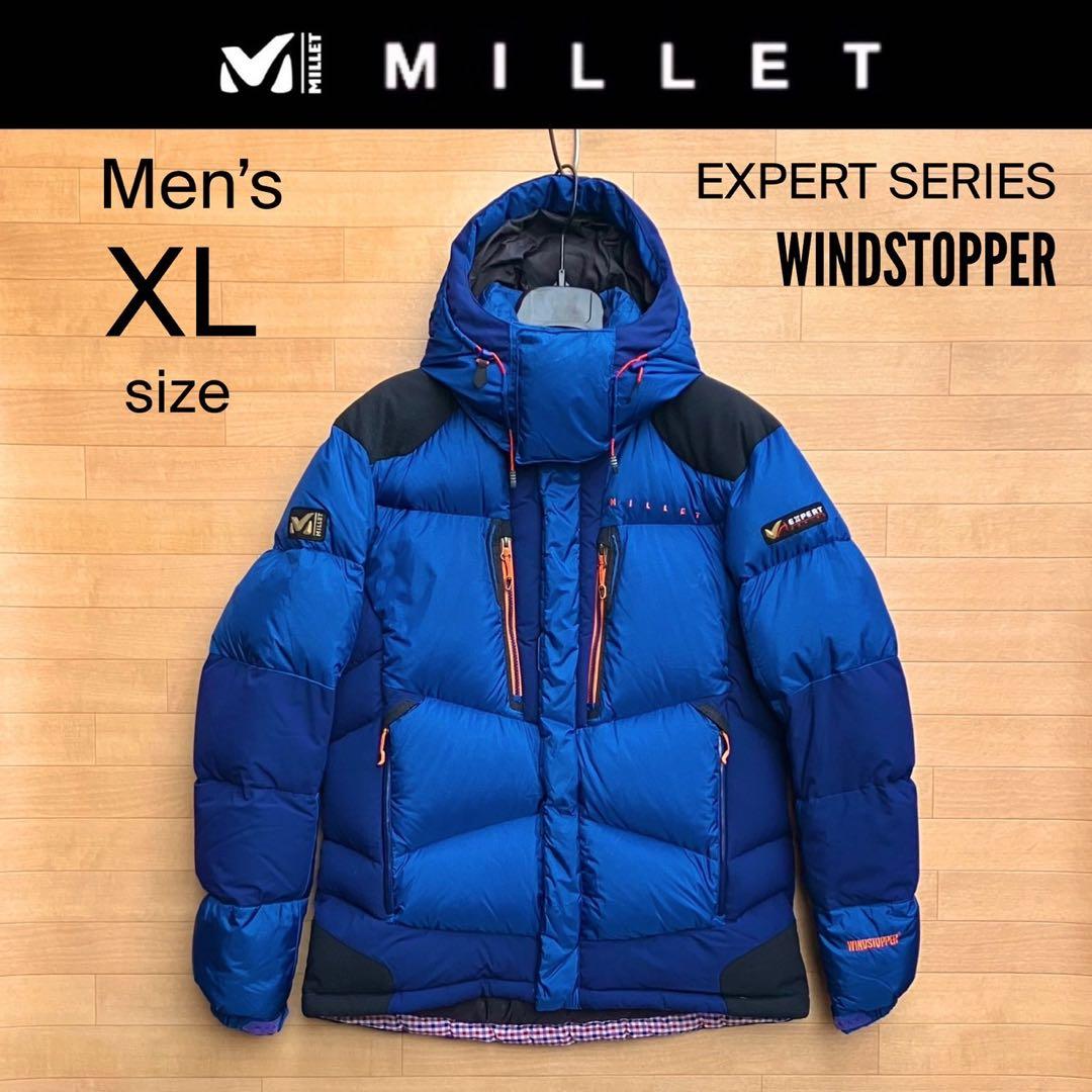 XL ミレー ダウン ダウンジャケット MILLET 極暖 ダウンパーカ ブルー MILLET - MILLET ミレー ダウンジャケット 8セブンダウンジャケット