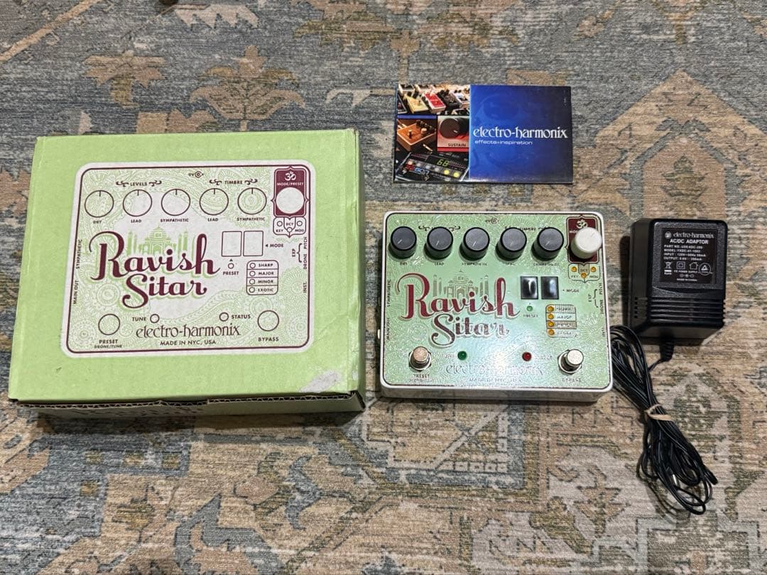 electro harmonix ravish sitar ギターエフェクター Amazon.com: Electro-Harmonix Ravish Sitar Emulator Pedal : Musical
