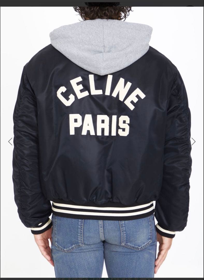 CELINE College bomber ジャケット スタジャン スウェット