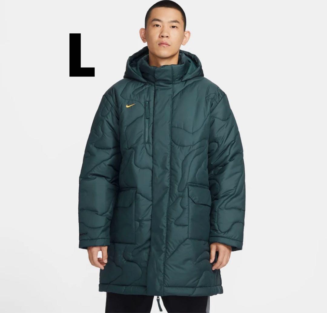 新品ナイキ Therma-FIT レペル サイドライン ジャケットL 新品 ナイキ Therma-FIT レペル サイドライン ジャケット グリーン XL