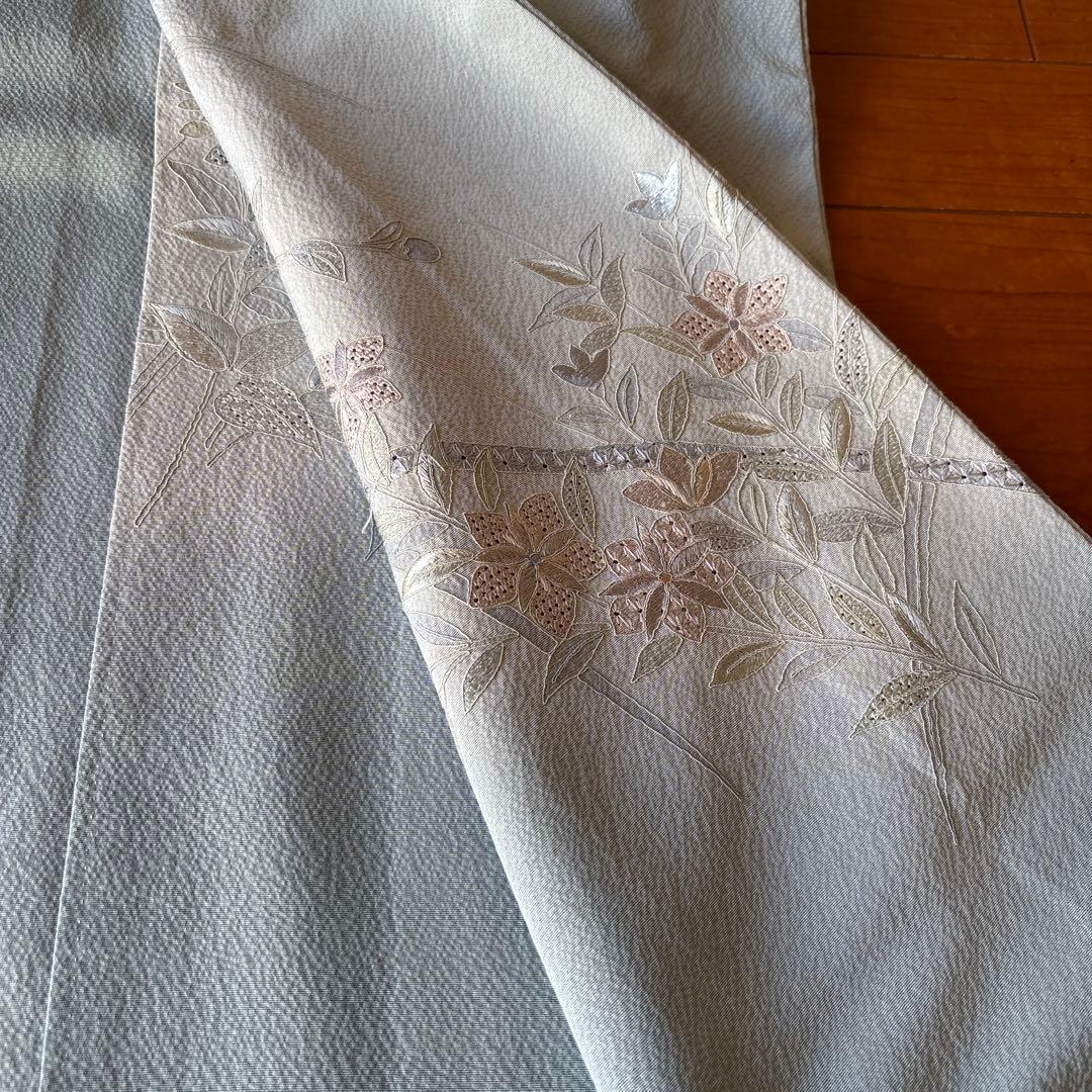 訪問着 スワトウ刺繍 小柄な方 入学式 結婚式 お宮参り スワトウ刺繍 訪問着 No.AA-4867-Mサイズのレンタル｜きもの365