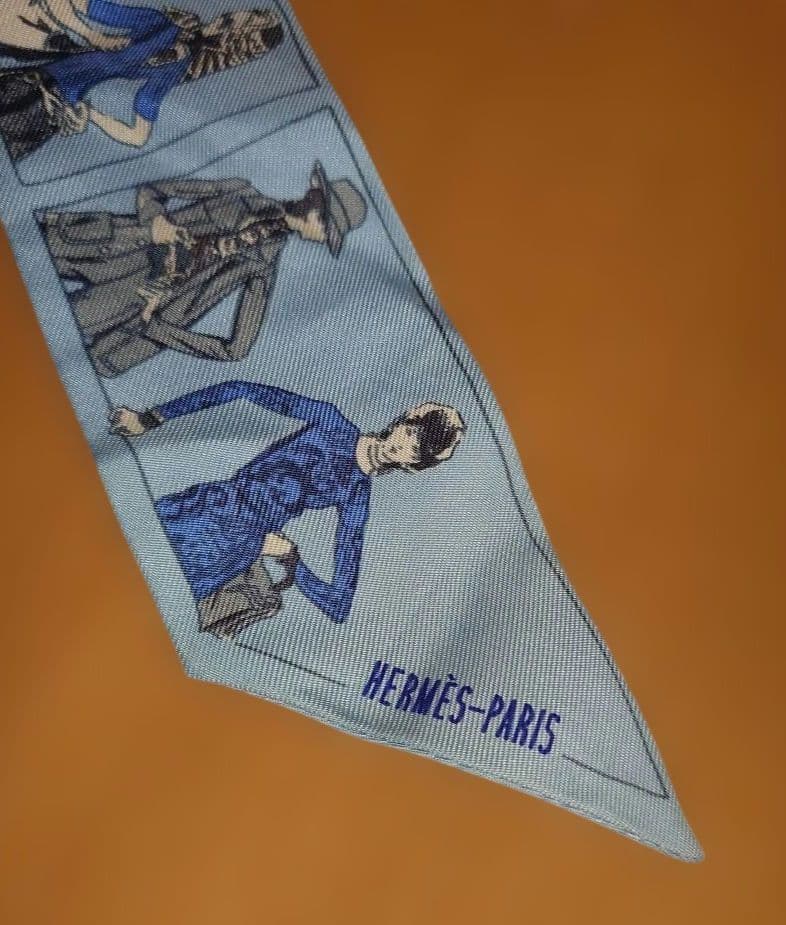 HERMES エルメス ツイリー シルク エルメスを纏った人 貴婦人柄×H柄