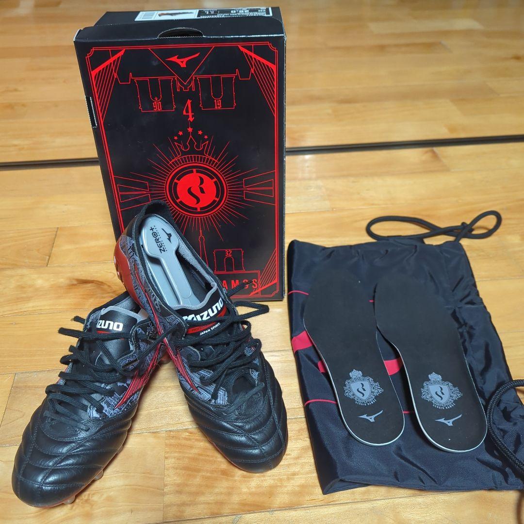 シューズ Mizuno Morelia NEO3 SR4 JAPAN Mizuno Morelia Neo III SR4 Made In Japan - Black/High Risk Red