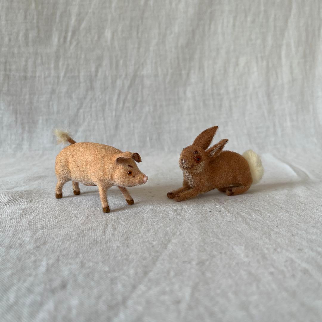 アンティーク うさぎ Kunstlerschutz ワグナー 西ドイツ