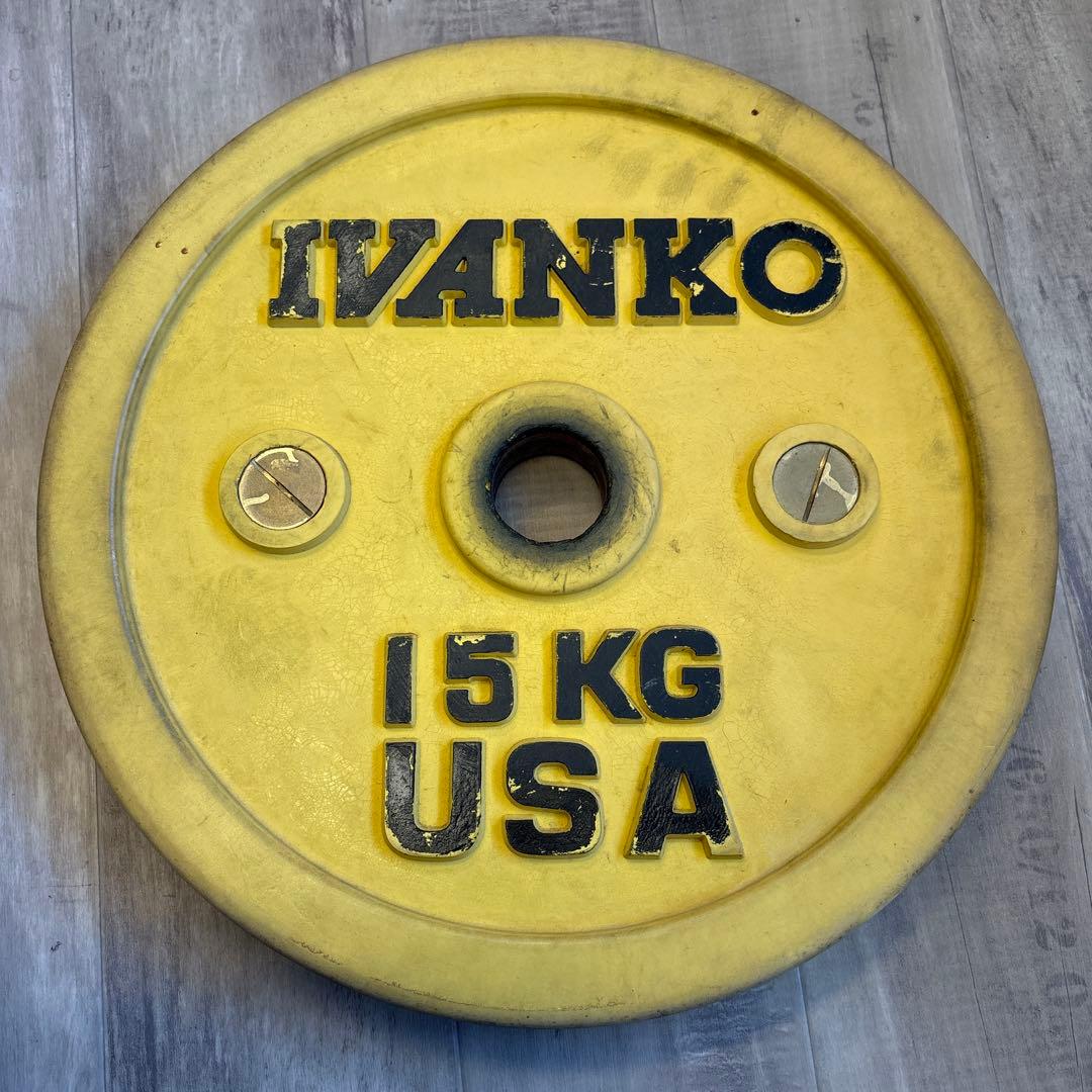 IVANKO(イヴァンコ) ラバー バンパープレート 15kg 1枚 ② IVANKO(イヴァンコ) ラバー バンパープレート 15kg 1枚 ② ② IVANKO