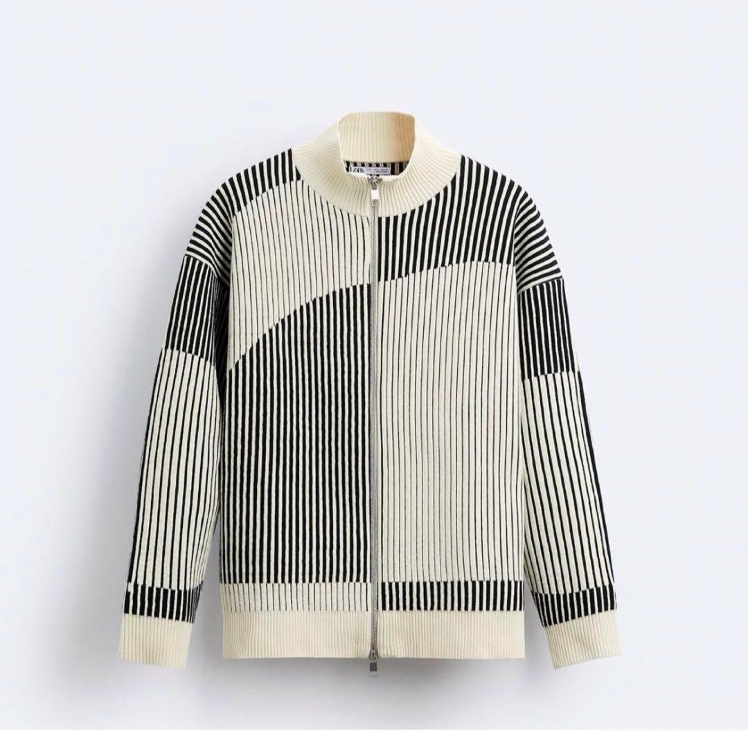目黒蓮 ZARA コントラスト シェニール カーディガン 【期間限定販売