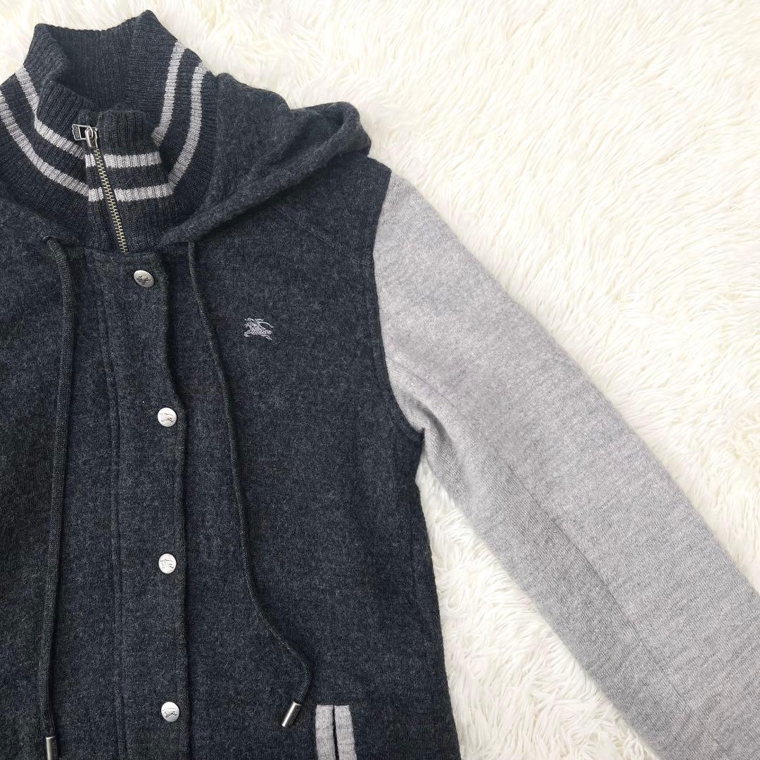 希少】バーバリーブルーレーベル スタジャン フード チェック 38