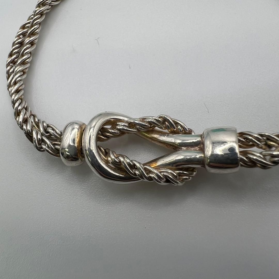 値下げ】ティファニー TIFFANY ダブルロープ センターノット