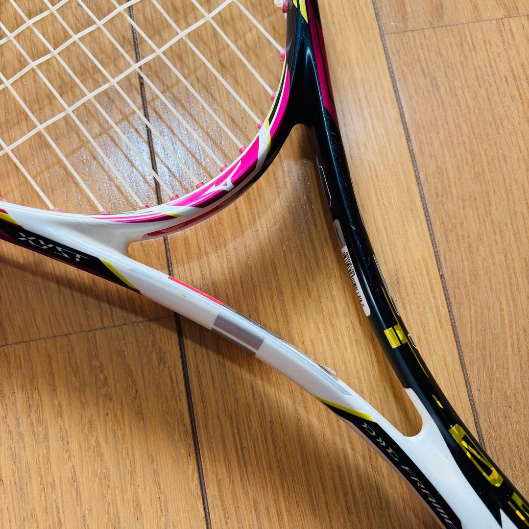 ソフトテニスラケット Mizuno XYST T-05 ピンク ケース付き - メルカリ