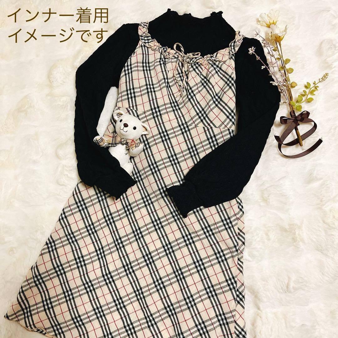 美品】BURBERRY ノバチェック柄 ノースリーブワンピース 希少デザイン