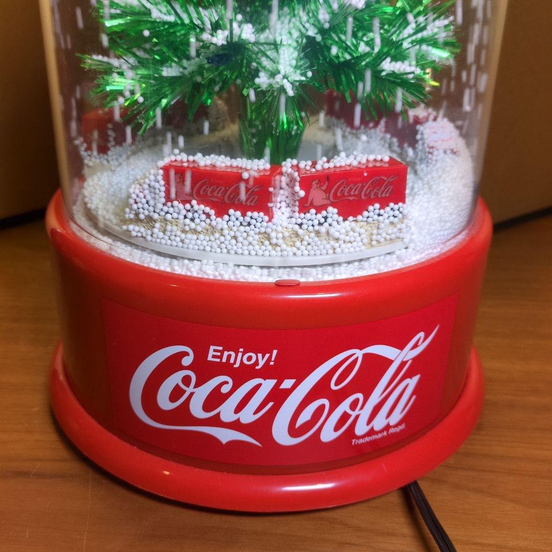 コカコーラ クリスマスツリー型スノードーム Coca-Cola 非売品 完動品