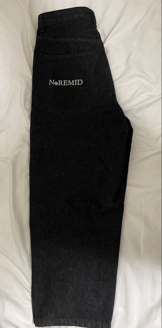 Noremid ブラックデニム ワイドパンツの通販はau PAY マーケット