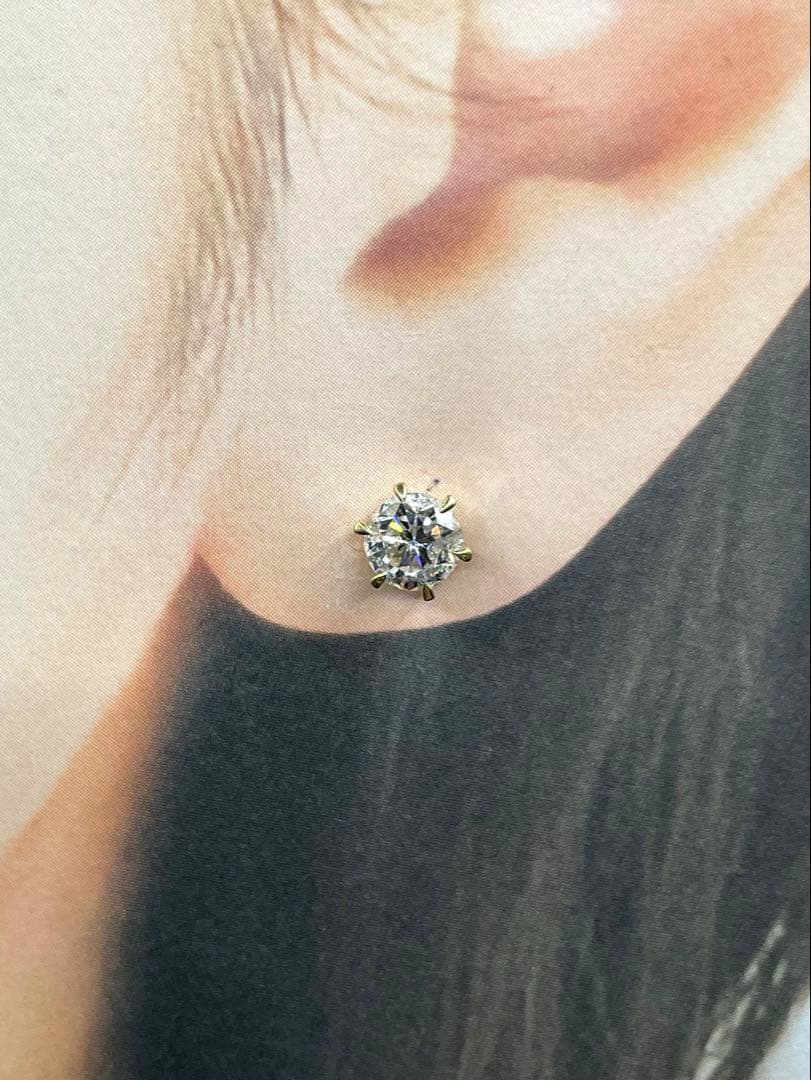 専用JL21☆高級 大粒ダイヤモンド0.53ct K18 片耳ピアス