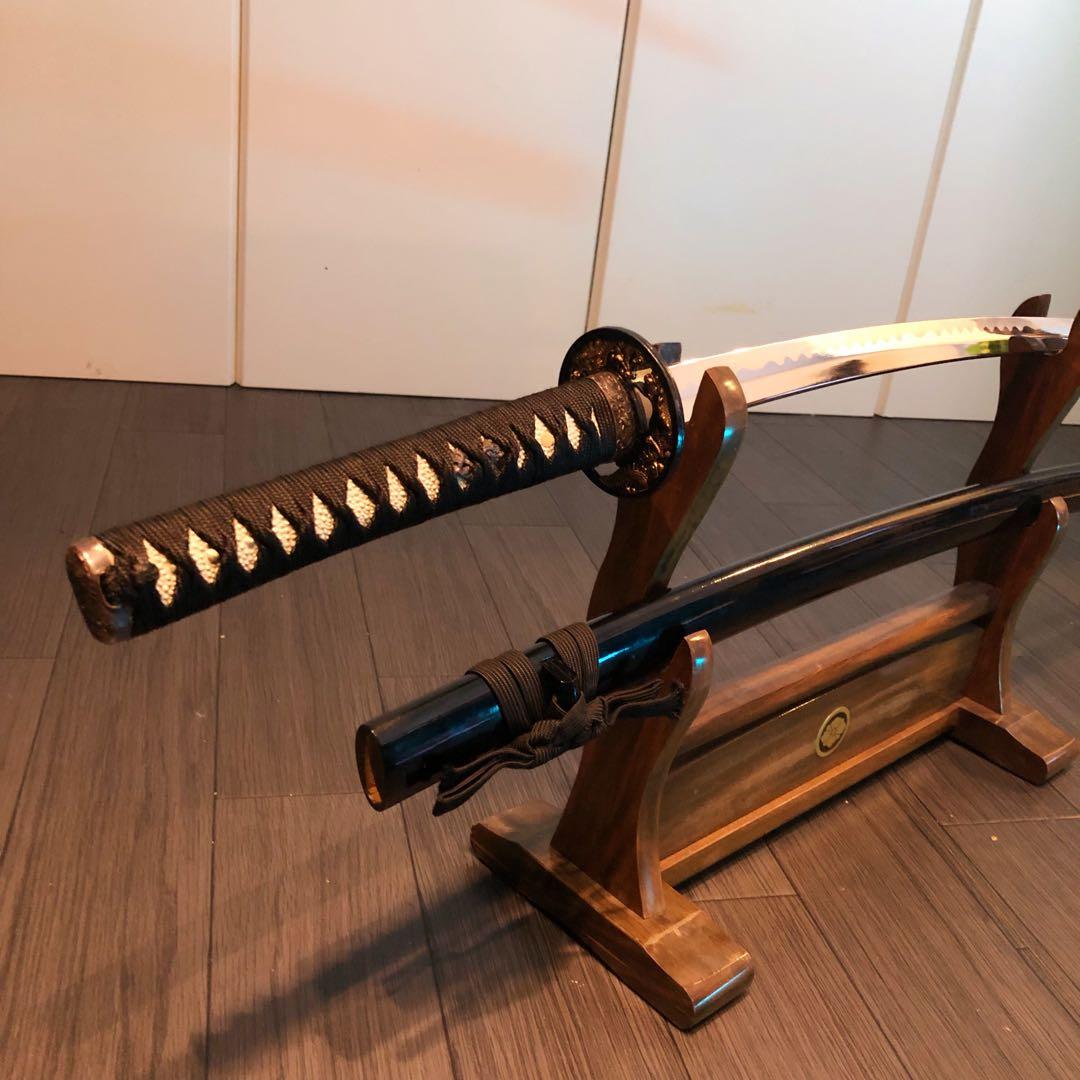 高級模造刀 太刀 本研波刃 合金 居合刀