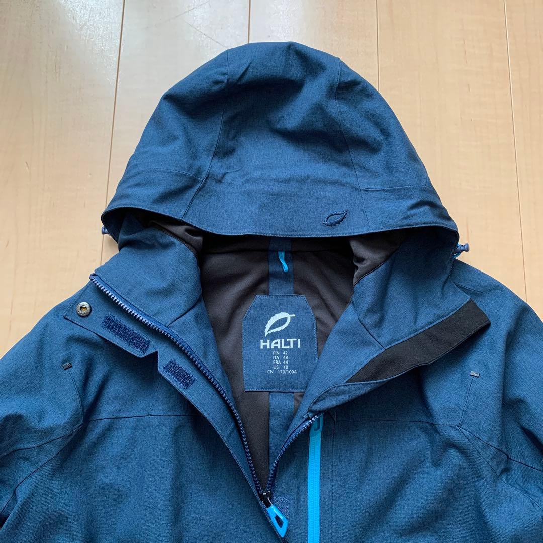 HALTI フード付きジャケット ダークブルー ウィンタースポーツ