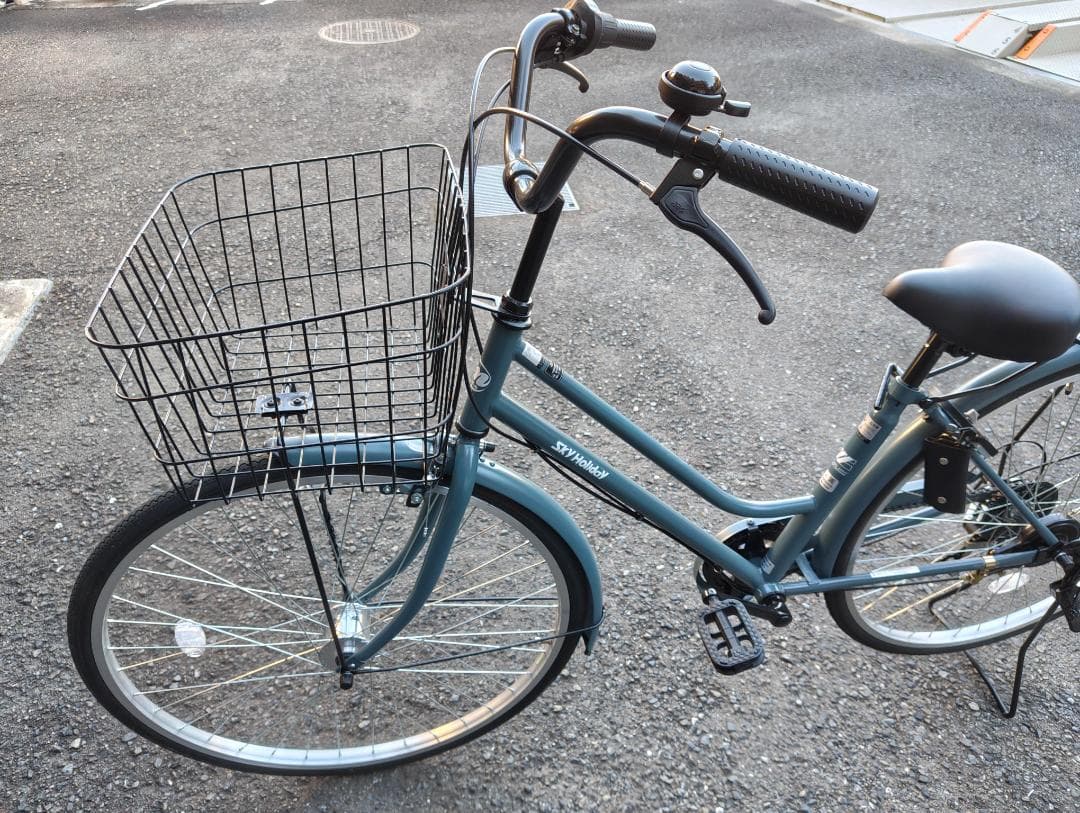 美品・手渡し限定】自転車 ブルーグレー [外装6段 /27インチ] - メルカリ