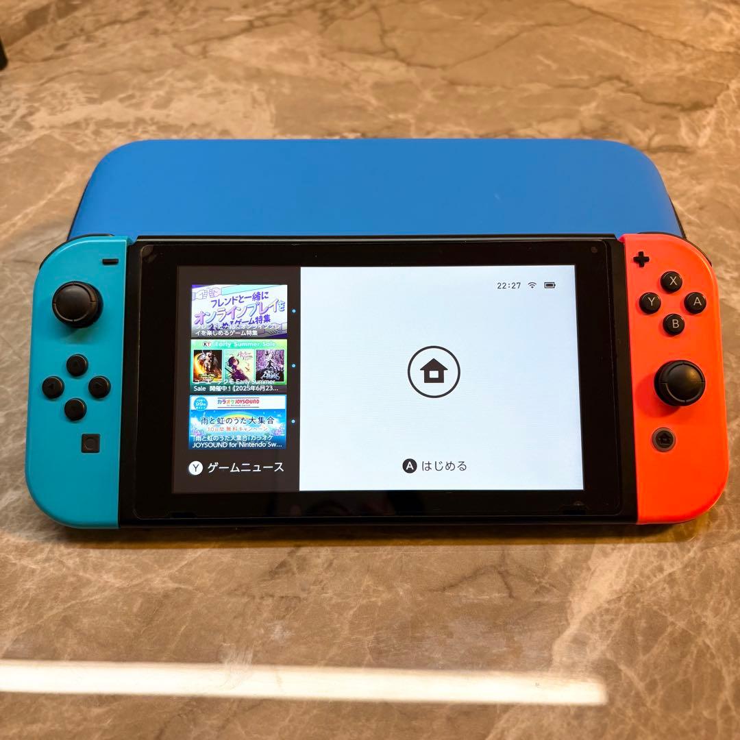 Nintendo Switch 青/赤 本体 - メルカリ