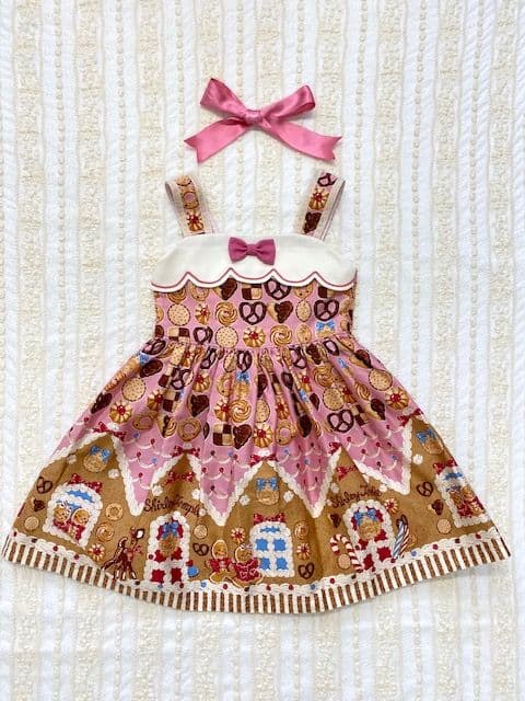 シャーリーテンプル お菓子のおうち ジャンスカ ワンピース ピンク