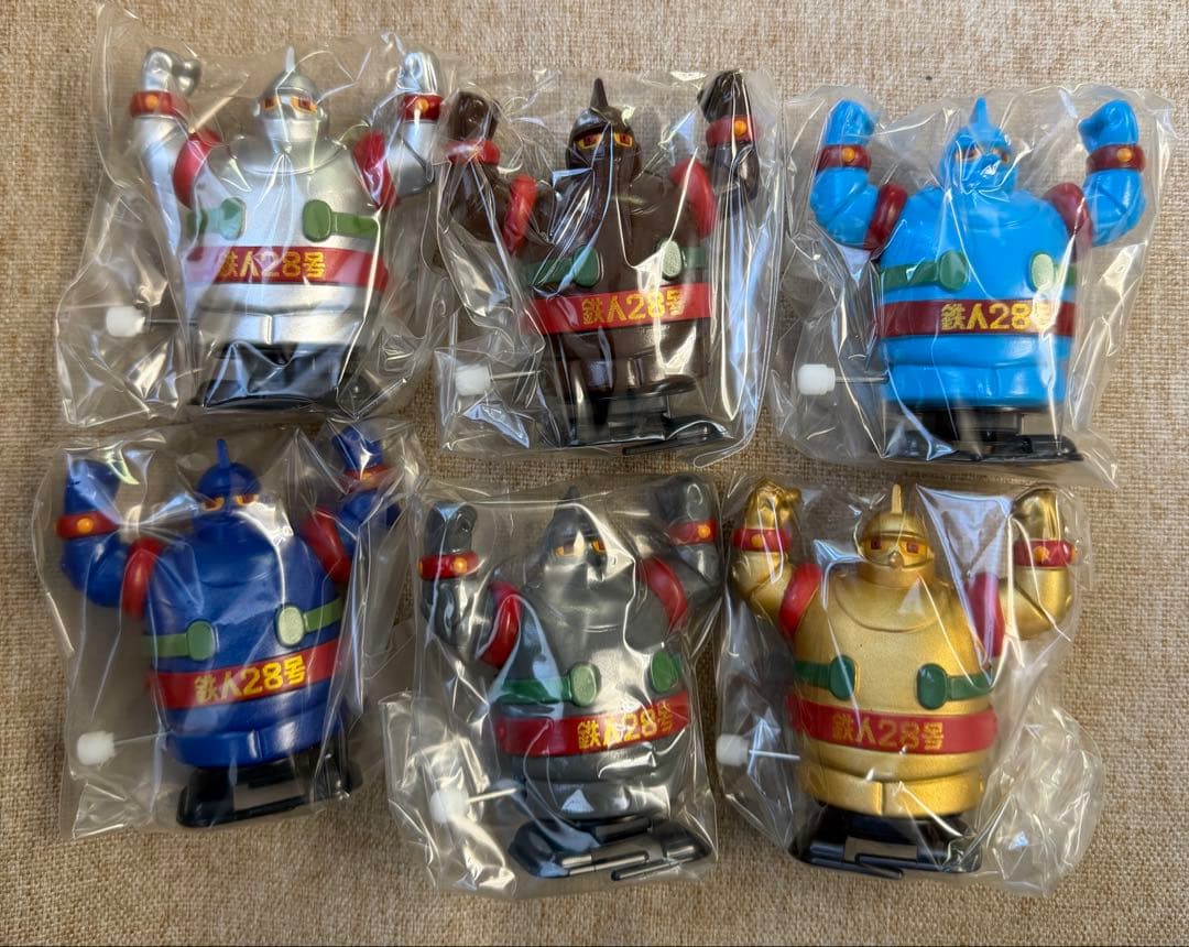大阪ブリキ　鉄人28号ミニ　フィギュア 6体セット 大阪ブリキ 鉄人28号ミニ フィギュア 6体セット