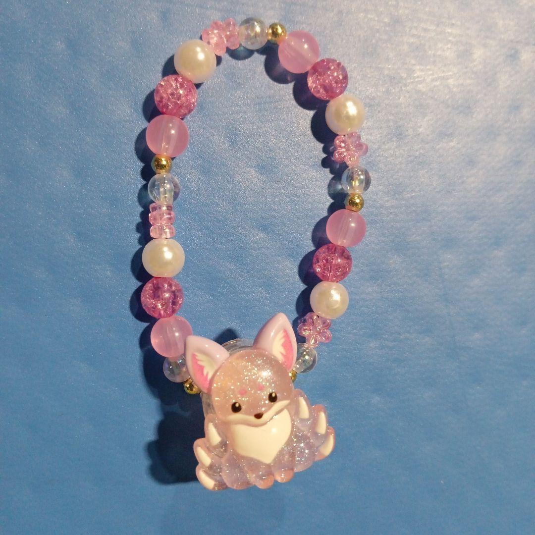 ちょコンと九尾さま キツネ ぴっかりブレスレット いちごだいふく