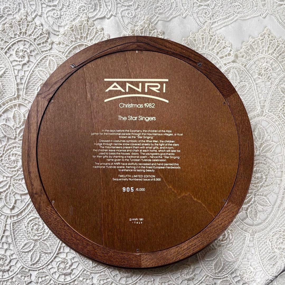 アンリ人形 ANRI 壁掛け 1982年 【クリスマスプレート】 - メルカリ