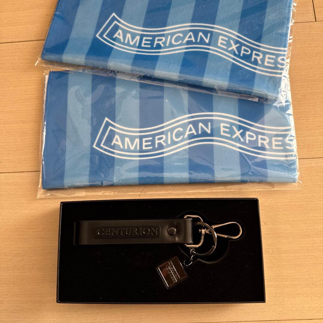 AMEX CENTURION ブラック キーホルダー アメックス センチュリオン