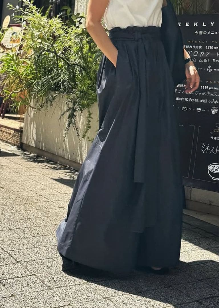 FREY エアスカートパンツM long ミネラルグレー