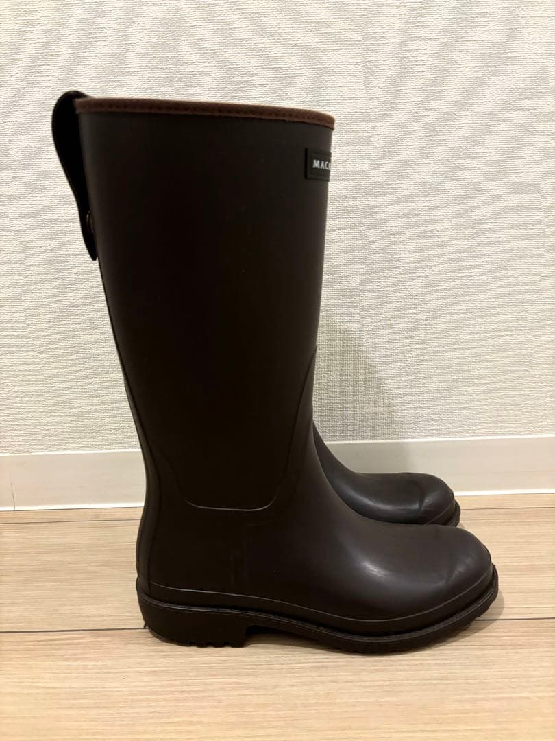 MACKINTOSH レインブーツ 36 ブラウンウィメンズ ウェリントンブーツ