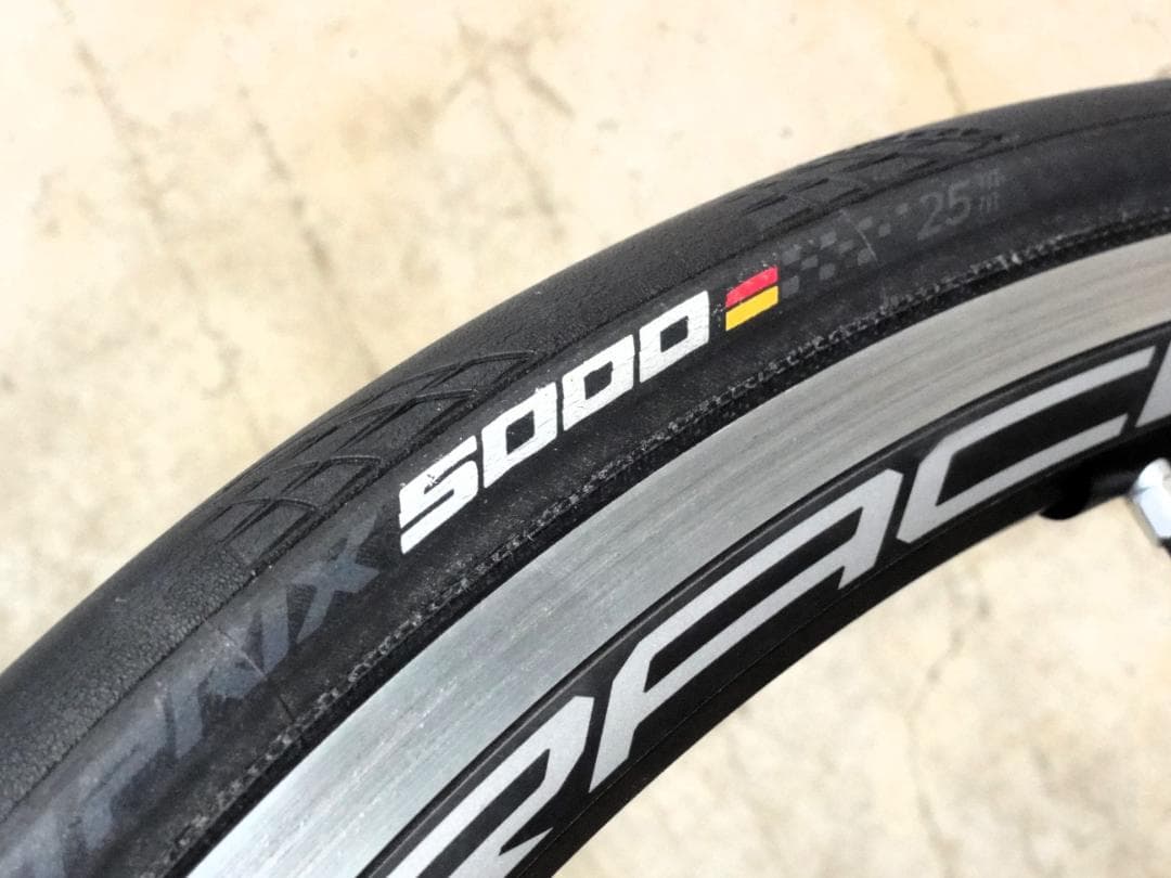 GP5000 クリンチャータイヤ 25C ほぼ新品1本と中古1本 GP5000