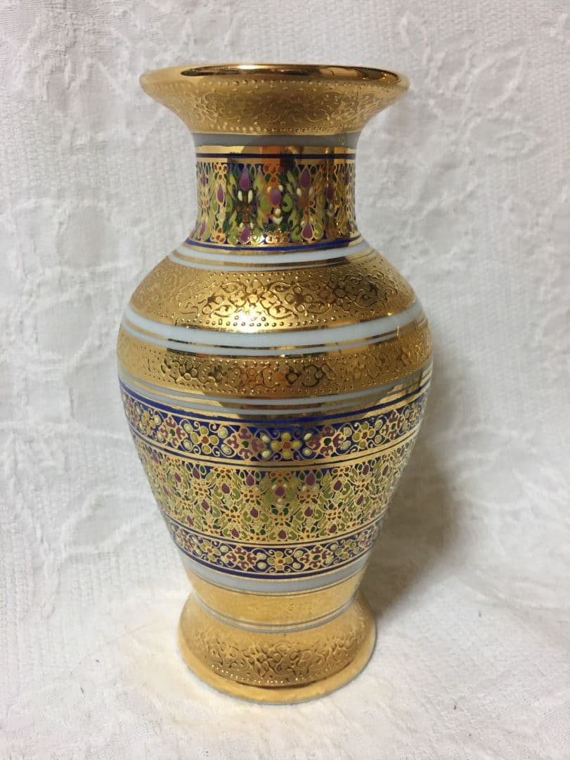 リキ(要プロフ確認)様専用 ベンジャロン焼き タイ製 鯉の置物 花瓶 蓋