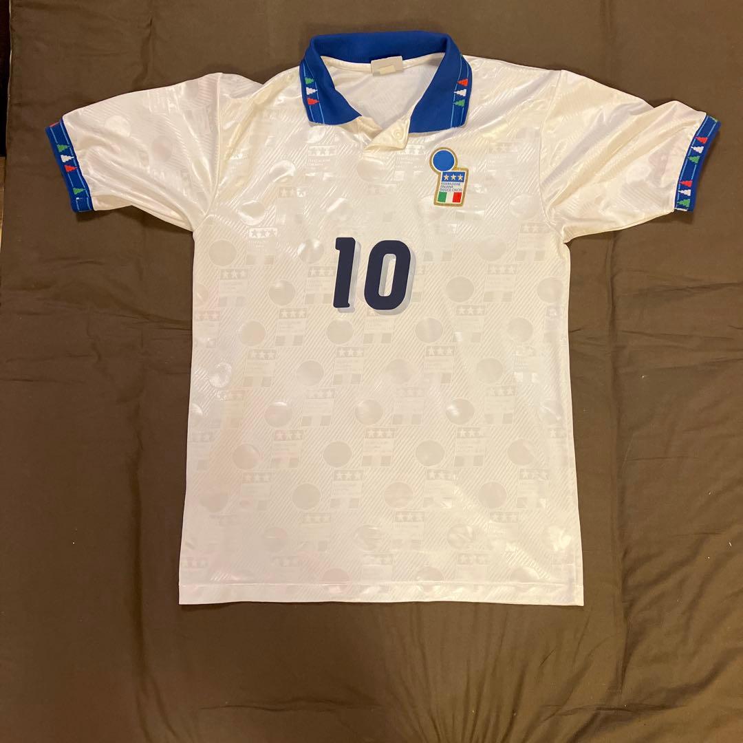 イタリア代表　アウェイユニフォーム　バッジョ イタリア代表 1994 アウェイ半袖 Old Legend Jersey 復刻版 #10 R