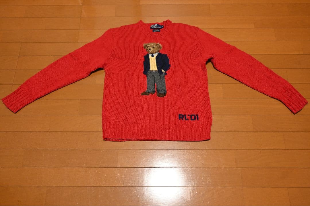 Polo by Ralph Lauren 赤いニットセーター M POLO RALPH LAUREN（ニット/セーター ・ レッド/赤色系）のフリマ