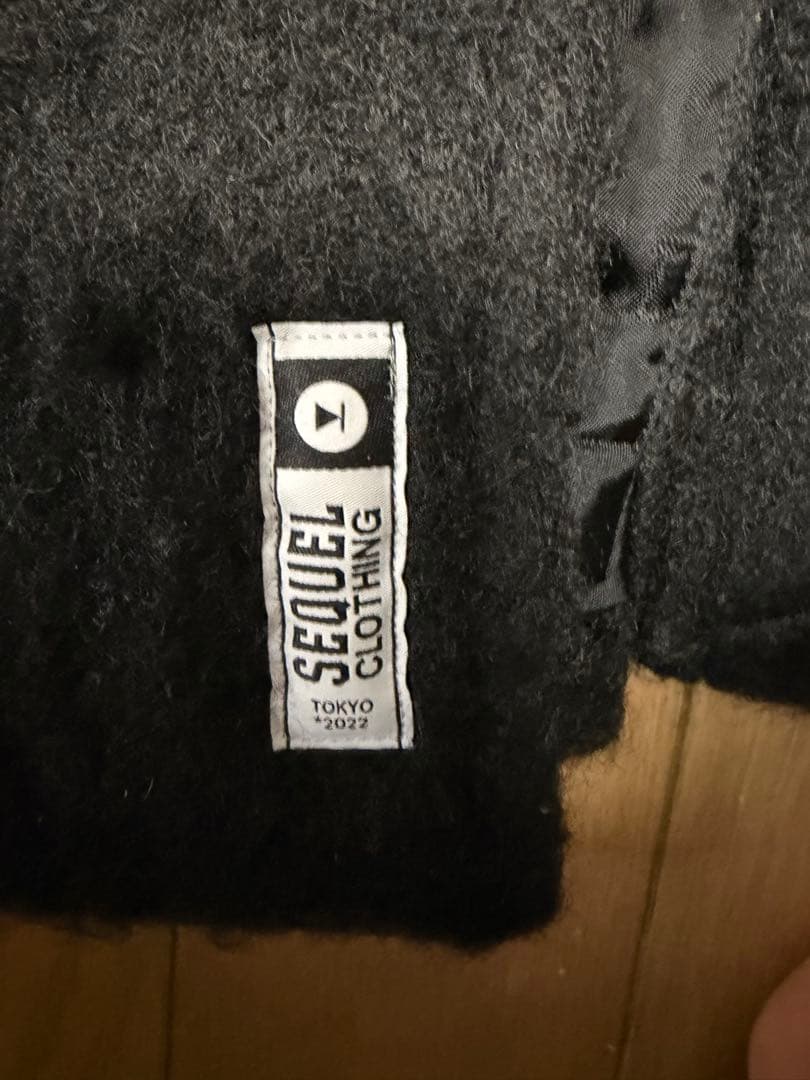 シークエル sequel モヘアコート ブラック Sサイズ 藤原ヒロシ-通販