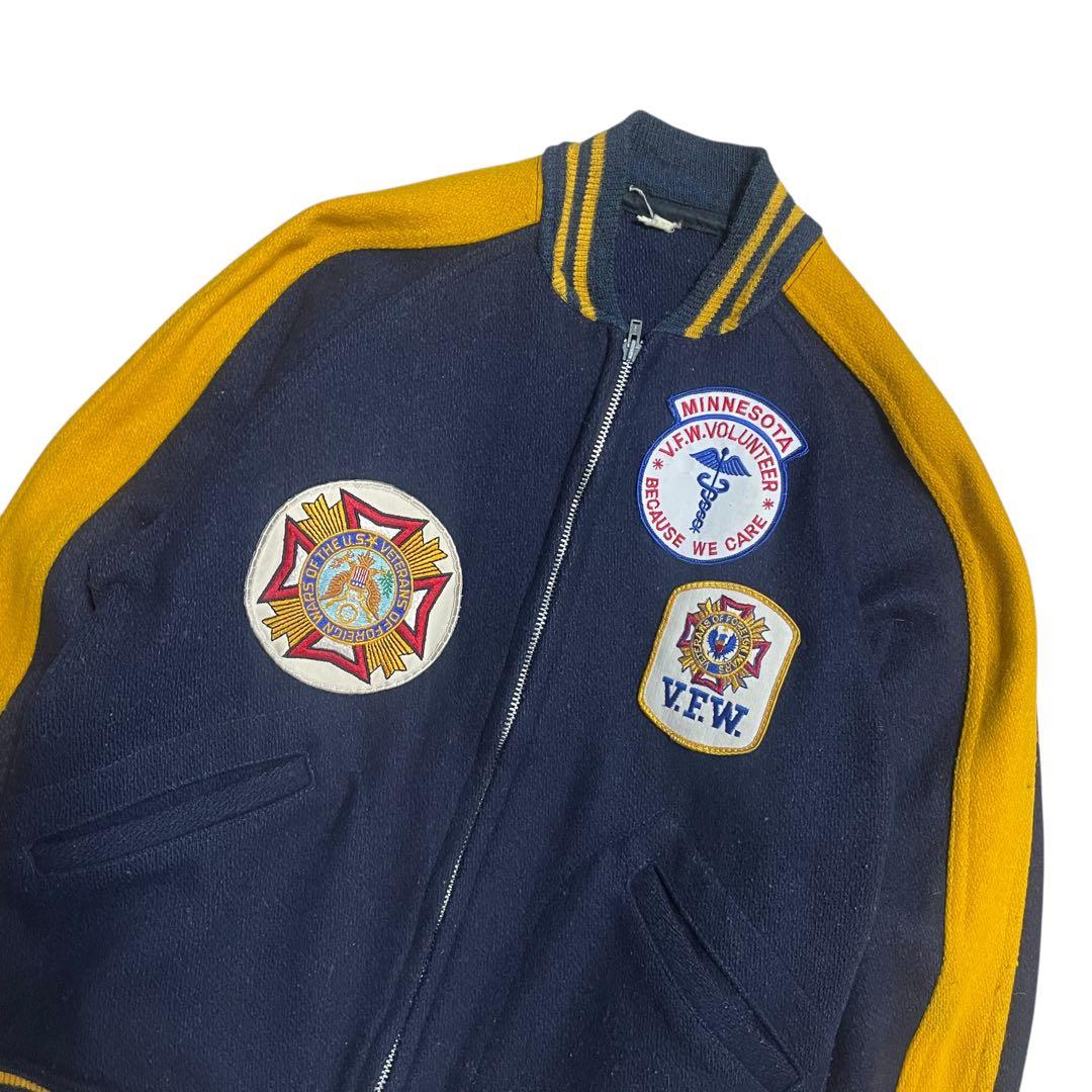 60s V.F.W.退役軍人会 スタジャン ヴィンテージ VFW ワッペン