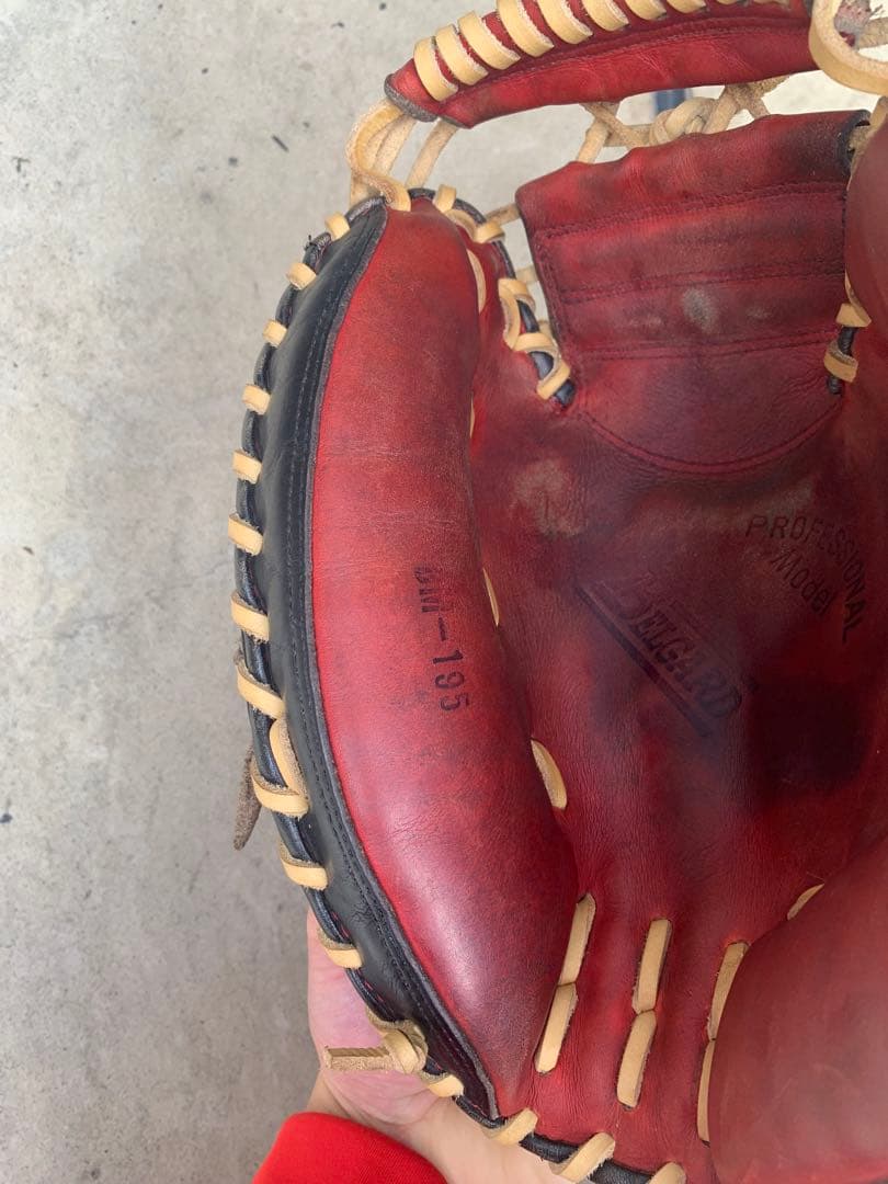 BELGARD ベルガード 軟式グローブ 日本製 赤黒 キャッチャーミット