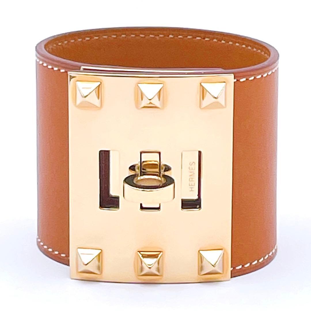 ✨️極美品✨️エルメス ケリードッグ ブレスレット バングル ゴールド S 中古・古着通販】HERMES (エルメス) ケリー ブレスレット バングル