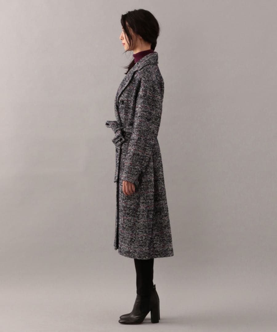 新品】LOVELESS ヘリンボーンチェックダブルコート - メルカリ
