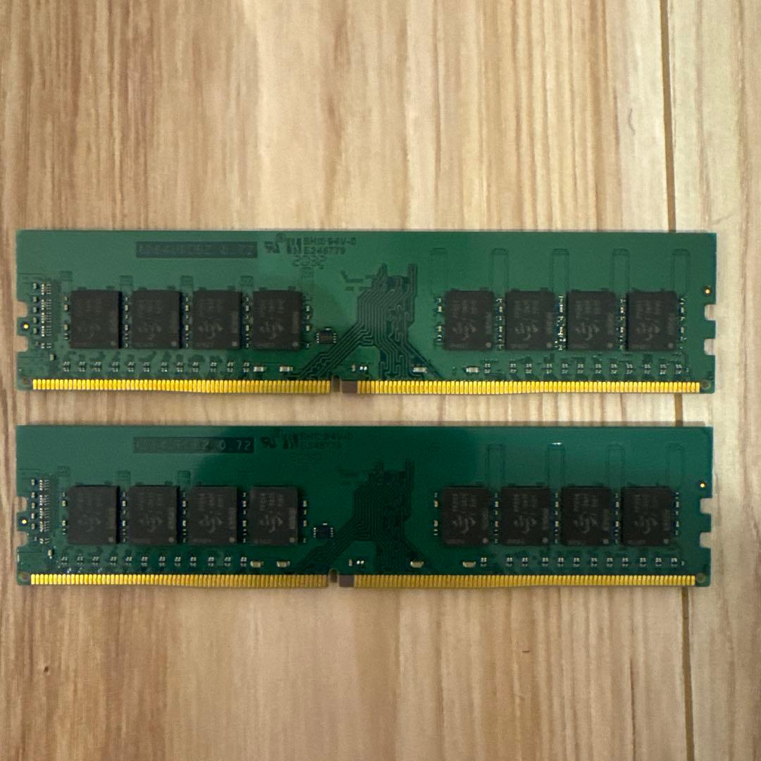 【動作確認済】DDR4-3200 64GB (32GB×2枚) 2枚組 32GB ×2 （ 64GB ） DDR4 3200 mhz Crucial Micron製 増設