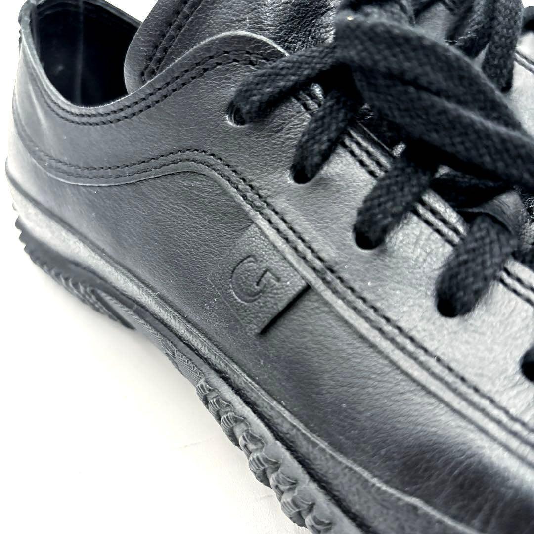 極美品　スピングルムーブ　レザー　スニーカー　SS 23.5cm ブラック