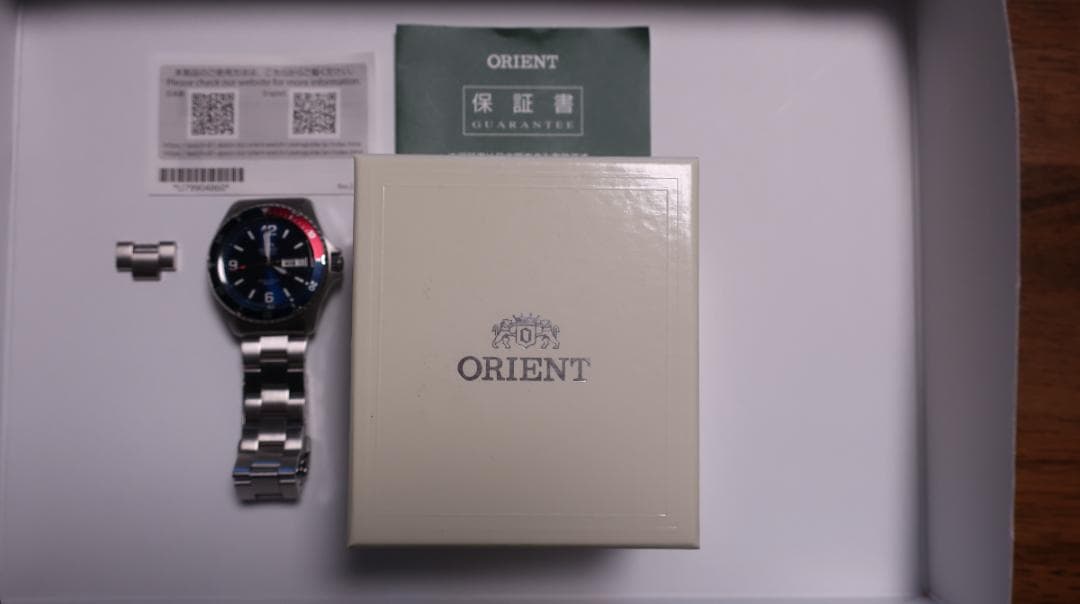 ORIENT 自動巻き腕時計 青黒赤 ORIENT（オリエント） 腕時計 機械式 MAKO 自動巻き(手巻付き) レッド