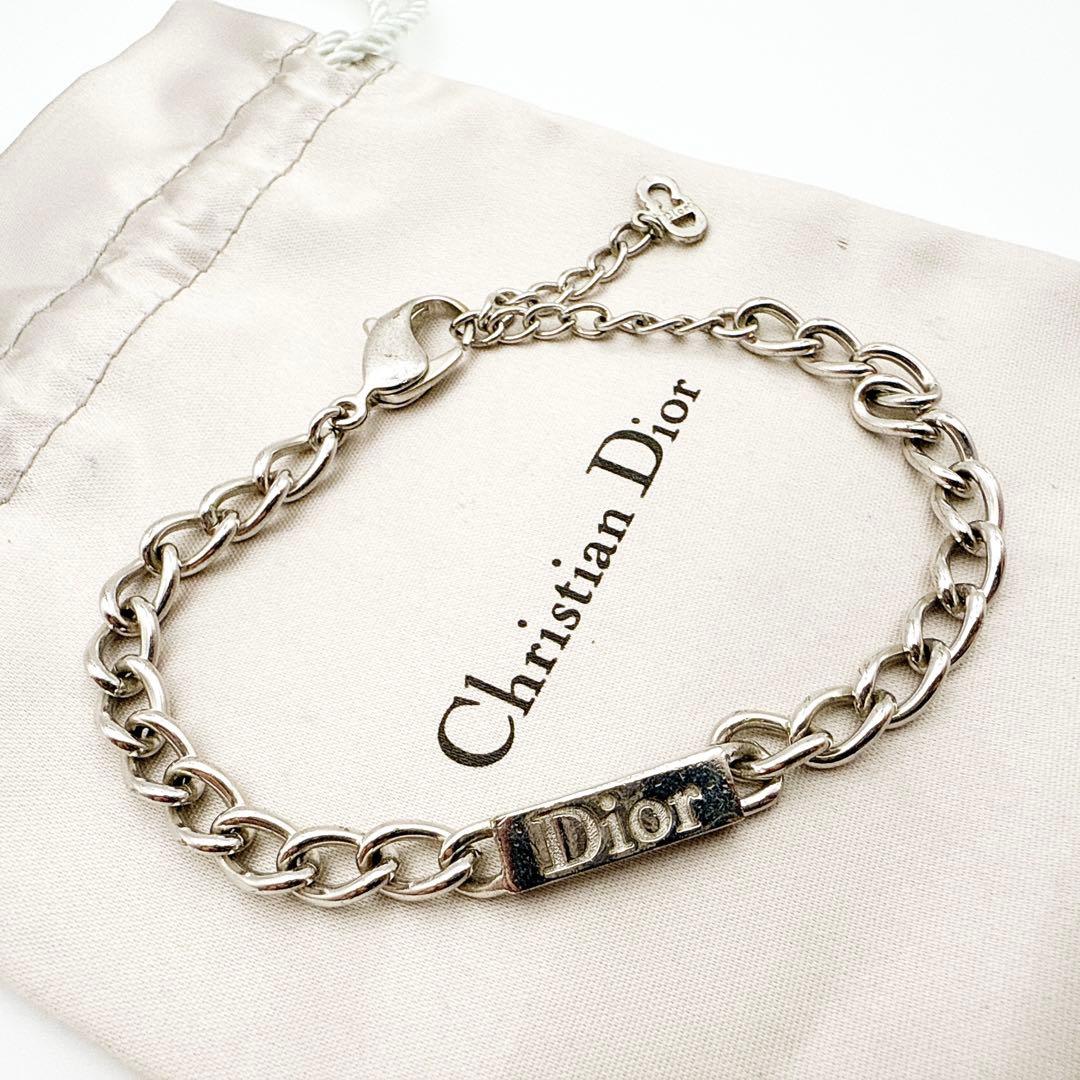 2414 人気✨ Dior ブレスレット シルバー CD ロゴ 希少 刻印
