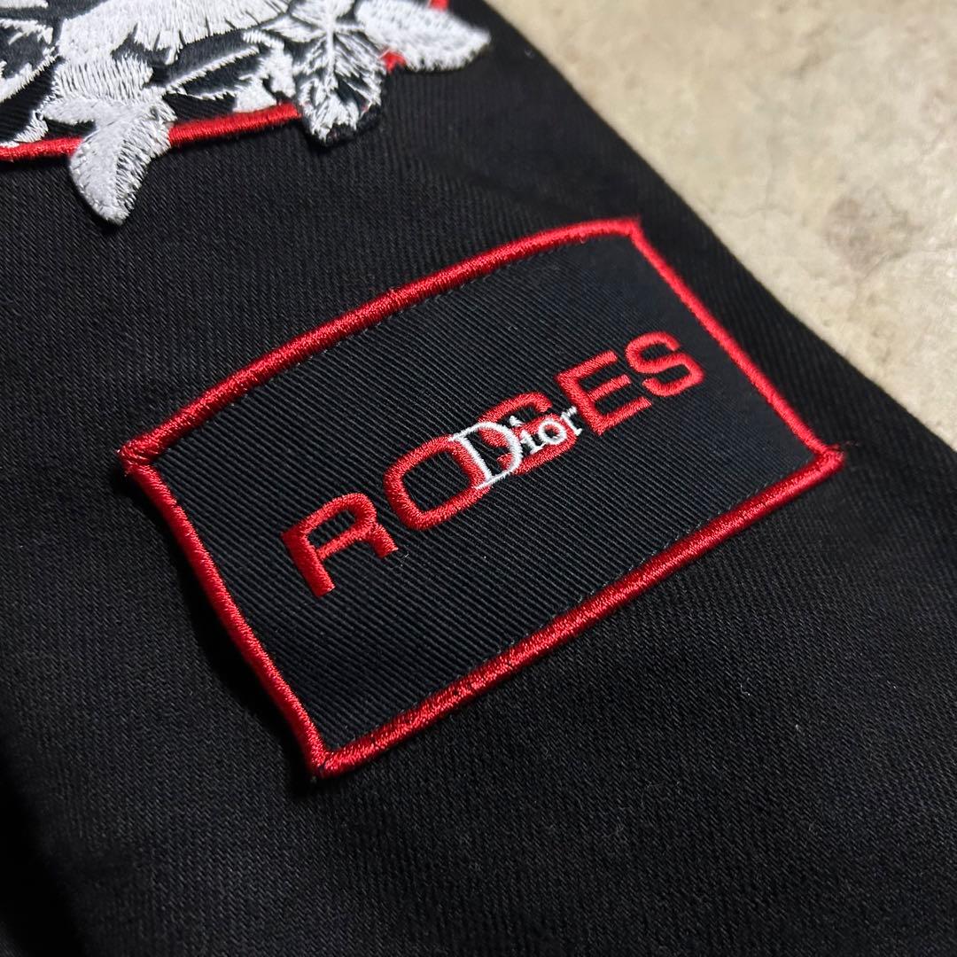 18ss Dior Homme denim jacket rose ワッペン - メルカリ